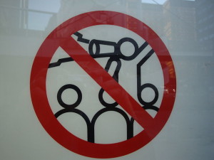no protesting