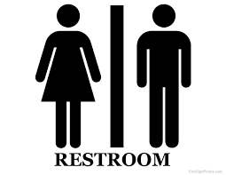 restrooms