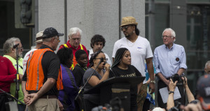 Bernie_Sanders_and_Black_Lives_Matter_activists_(20439394705)